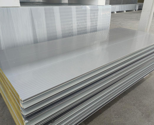 PU Edge sealing Rock Wool Sandwich Metal Panel