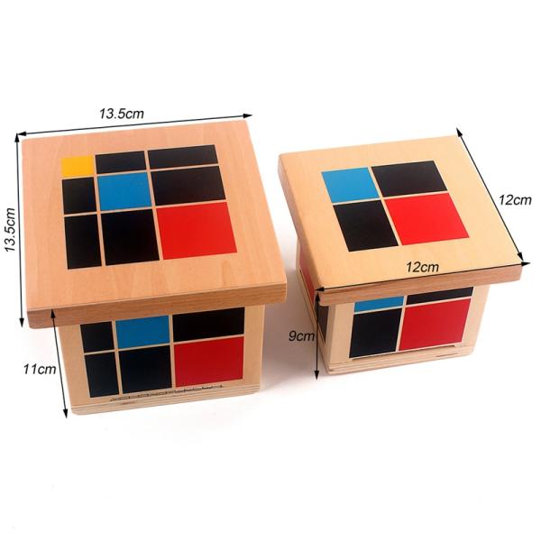 Montessori Arithmetic Algebraic Binomial Cube Trinomial Cube Wooden Toys