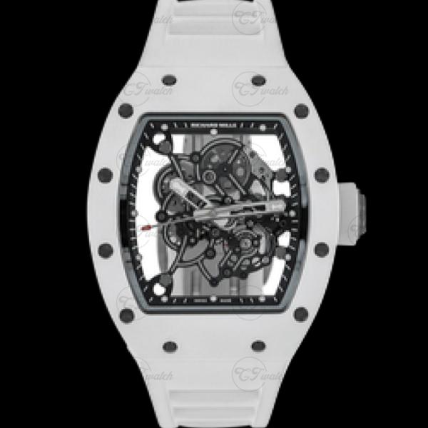 Richard Mille RM 055 Bubba Watson Skeleton Dial Titanium Case Automatic Mechanical Luxury Watch