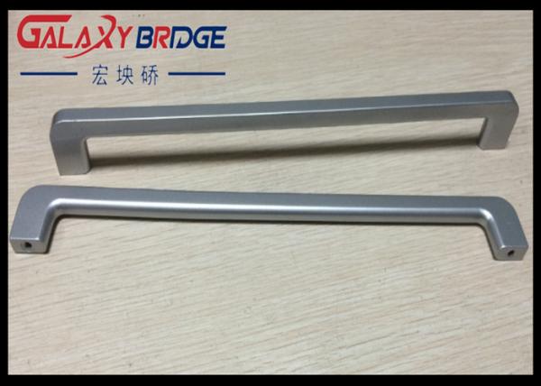 Silver ABS Plastic Handle Slender And Long Ice Box Door Handles / Recliner Closet  Pulls 288mm