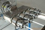Машины штранг-прессования полива земледелия линия пластиковая двойная труба штранг-прессования трубы пластиковой пластиковая делая машинное оборудование
