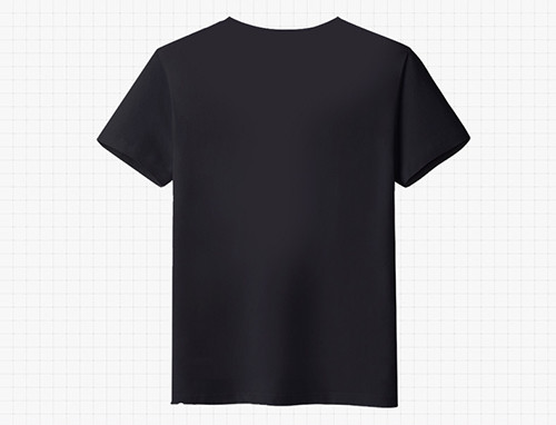 Black Anime Cartoon Printing Sublimated Men Tee Tops