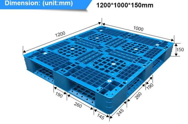 Light weight one time plastic pallets for transport and storage, Heavy duty cross bottom plastic pallet with 6 runners