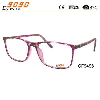 2018 new style lady's CP Optical frames, fashionable design,pattern on the frame and temple