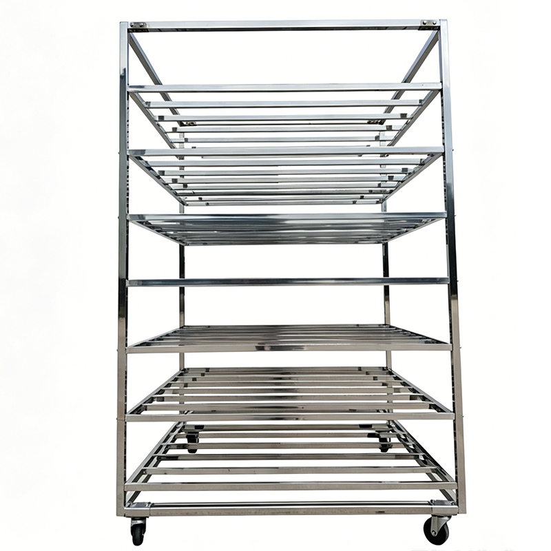 Commercial Stainless Steel Baking equipment Bun Pan Cooling Half Cart rack Drying baking Bakery Bread Tray Trolley