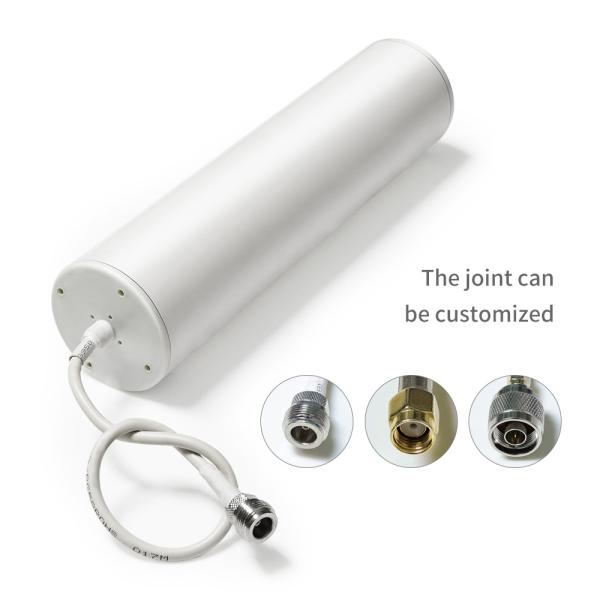 4G 5ghz Dual Band Dual Connector Omni Outdoor WiFi Antenna with Max input power 100W