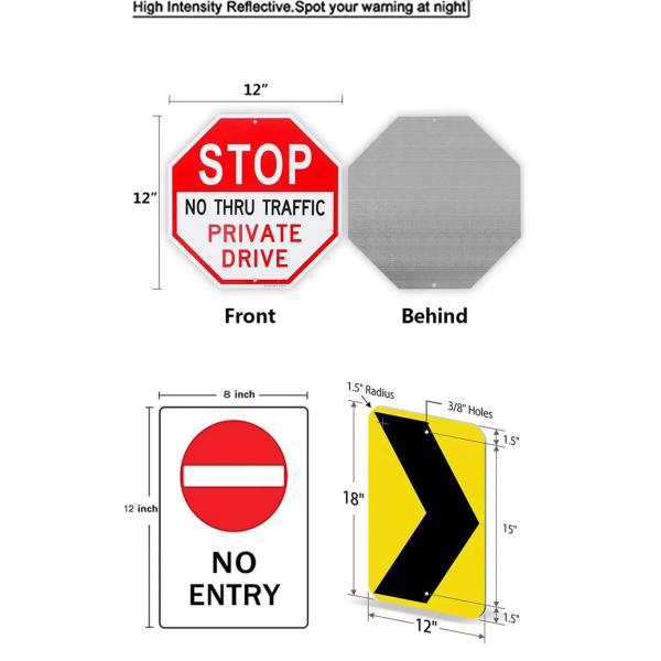 Рефлекторный красный черно-белый знак без остановки
