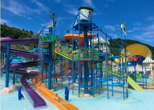 Casa natural da água do tema da floresta do equipamento do campo de jogos do Aqua da fibra de vidro para a estância