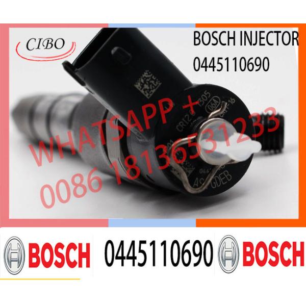 Los inyectores de carburante diesel del motor del carril común auto común de los recambios equipan con inyector 0445110691 0445110690 para el motor de Isuzu 4JB1