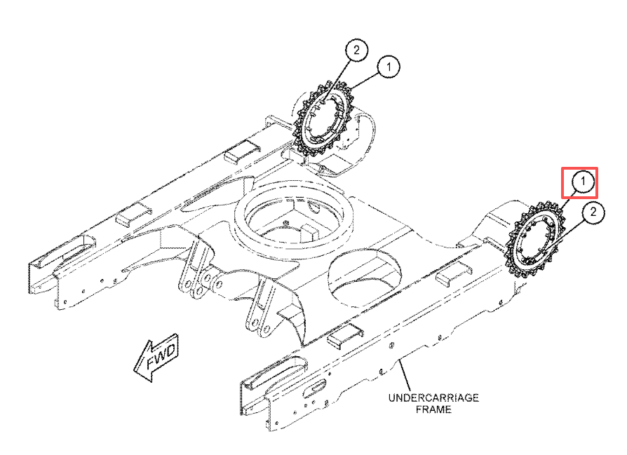 Replacement Excavator Track Sprocket Rim 50150371 Hydraulic Undercarriage Parts