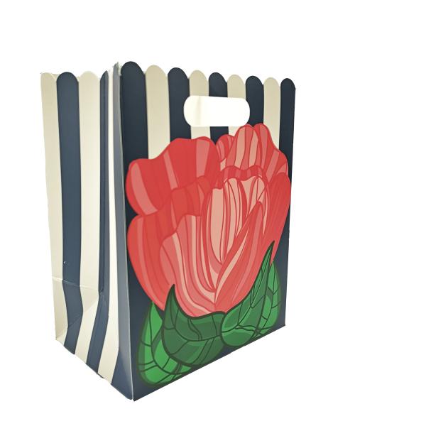 Custom Printed Jewelry Shopping Bag Luxury Gift Paper Bag with Handle