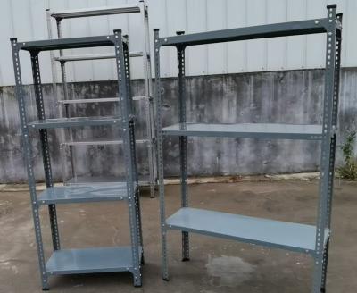 4/5/6 Level Screw Corner Metal Storage Shelving, Slotted Angle Storage Rack