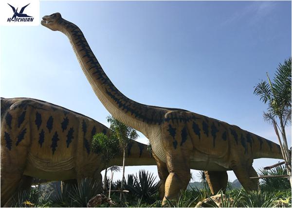 Amusement Park Equipment Real Life Size Dinosaurs , Dinosaur Lawn Ornament 