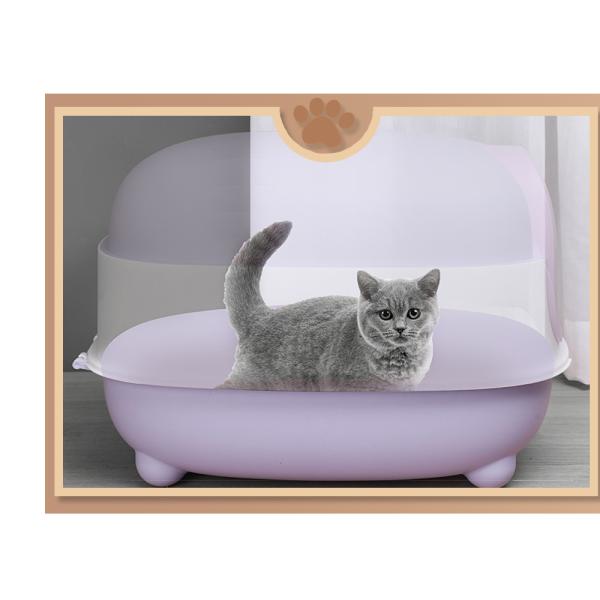 ODM Designs Enclosed Cat Box with Sided Pan and Top Sifting Lid Easy Clean
