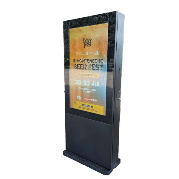 MJK 32 Inch Outdoor Digital Signage Brightness 2000 Nits CMS Subway OEM Option Shopping Mall Retail Agency