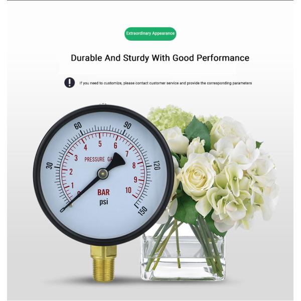 4 Inch Panel Manometer Precision Pressure Gauge Hydraulic with Customized Support OEM
