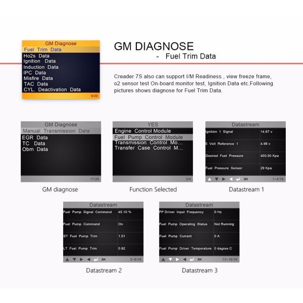 Original Launch X431 CReader 7S Code Reader add Oil Reset Function CReader 7 Plus Update Via Official Website