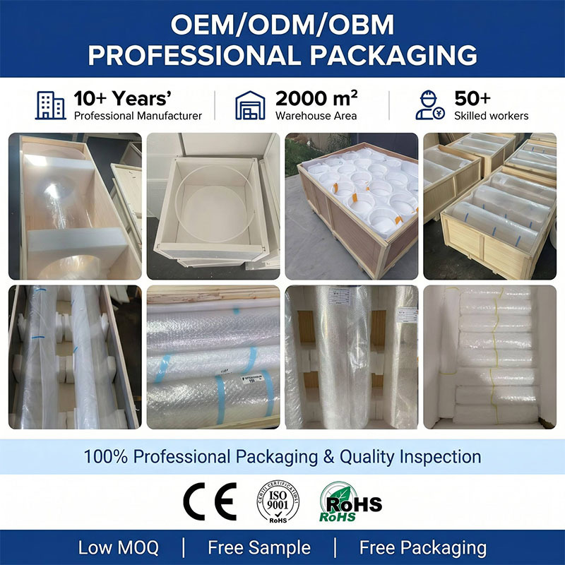 High Temperature Resistant 1100° Corrosion Resistant 99.99% SiO₂ Quartz Glass Tube for Furnace Applications