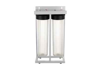 Floor mount 20'' big  whole house  water filter housings 1'' port with two clear sump