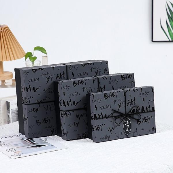 Rigid Cardboard Lid and Base Box Packaging Apparel Shoe Tie Mens Belt Gift Box