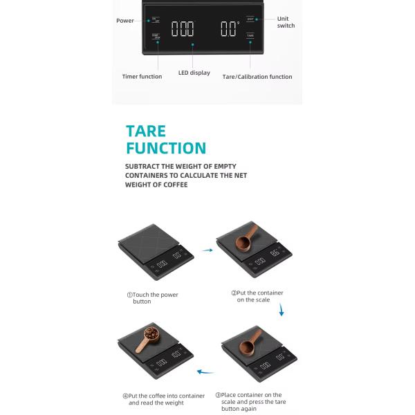 Mini cuillère doseuse numérique portable à écran LCD 2024, balance de pesée pour animaux de compagnie, certificat CE ROHS, pile bouton incluse