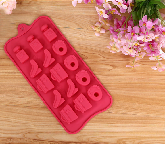 15 hole perfume heels shaped silicone mold bakeware ice cream mold chocolate mold SB-096
