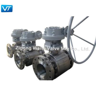 Carboneto de tungstênio da soldadura do pulverizador da válvula de bola do selo do metal do DN 200 da caixa de engrenagens