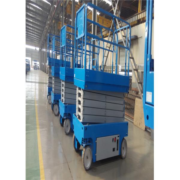 Anti Dropping Two Man Scissor Lift Equipment , Electric Scaffold Lift Panels Control