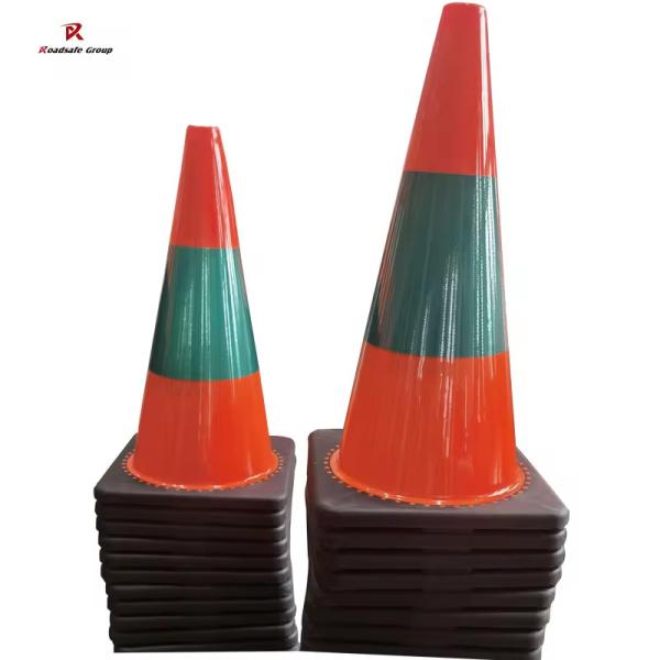 PVC Flexible Traffic Cones 45cm Height Road Warning Plastic Safety Cones