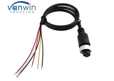 Aviação fêmea video do Pin do cabo de extensão 4 do carro com o adaptador de 5 ou 6 fios para o caminhão, reboque