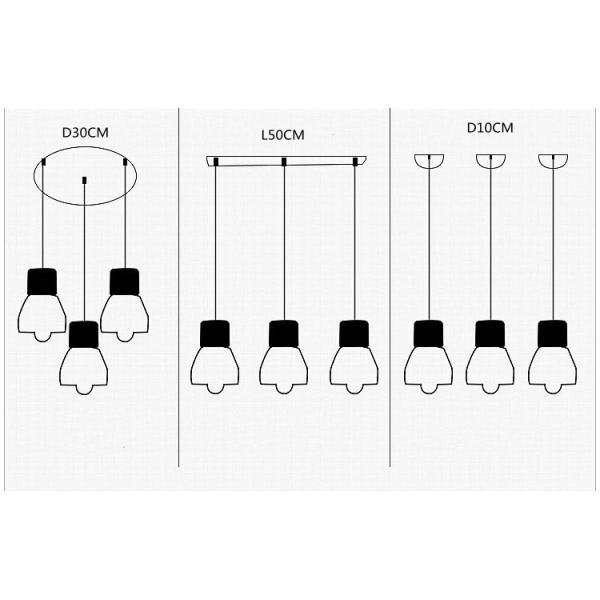 Свет нордического потолка комнаты ребенк Lampholder E27 тонкий привесной