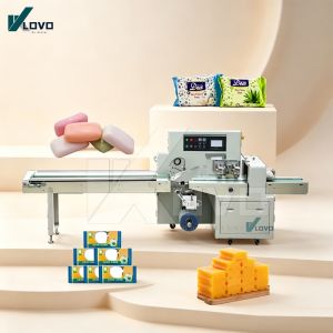 PLC Control Touch Screen Filling Machine Servo Driven Automatic Soap Packaging