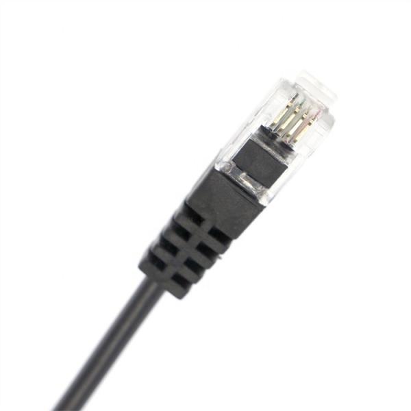 OEM RJ9 RJ10 to Female 3.5mm CTIA Plug Audio Jack Headset Adapter Cable for Telephone