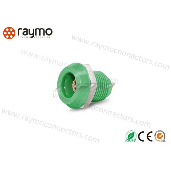 Nut Fixing Circular Push Pull Connector Compact Size Lightweight PC Housing