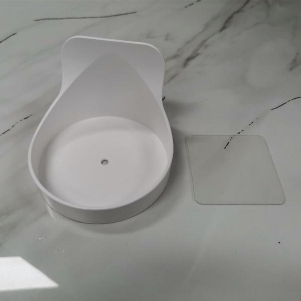 Adhesive Plastic Bathroom Accessories Sets 5KG Wall Mounted Soap Dispenser Bracket