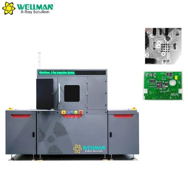 Inline Microfocus XRay Inspection  5inch HD FPD BGA Void Analysis for SMT Line