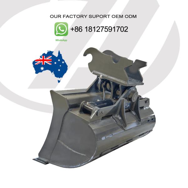EXCAVATOR TILT GRADING BUCKET - Easy Grading On An Angle ， Tilting Clean Bucket For Excavator