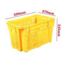 Caisse de stockage en plastique pour aliments Caisse de déménagement empilable Caisse de fruits en plastique 590x370x345mm