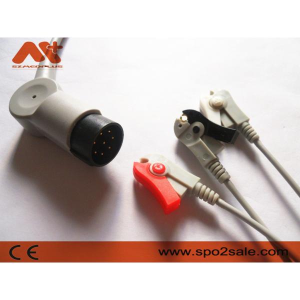 Nihon Kohden OEC-6102A, OEC-6105A, OEC-6120A, OEC-6120J, зажим 3Lead OEC-6120K совместимый Непосредственн-соединяет кабель ECG