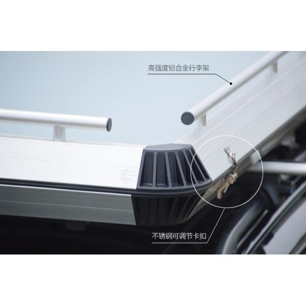 Top Rack Pure Aluminum Folding Air Spring Frame Roof Tent for 4x4 Cars Grey One Bedroom