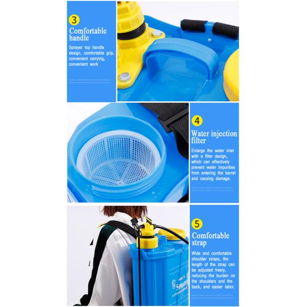 Knapsack pesticide agricultural agriculture hand electric powered operated machine sprayer