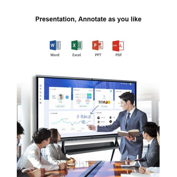 ODM Android 9.0 IR Smart Board Interactive Display Screen for education