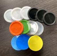 Orange Plastic Lids For Tin Cans Blue Green Plastic Lids For Canned Dog Food