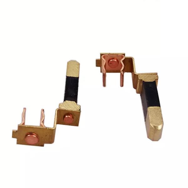 Peças de estampagem de metal de alta precisão OEM Soquete de estampagem de latão contato anodizado preto
