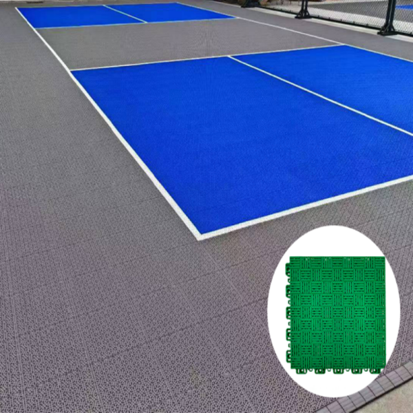 UV-resistant Waterproof Interlocking Floor Mat with Customizable Lengths for Sports Flooring