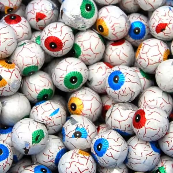 Custom Halal Bulk Chocolate Eye Ball Milk Chocolate Ball Brown