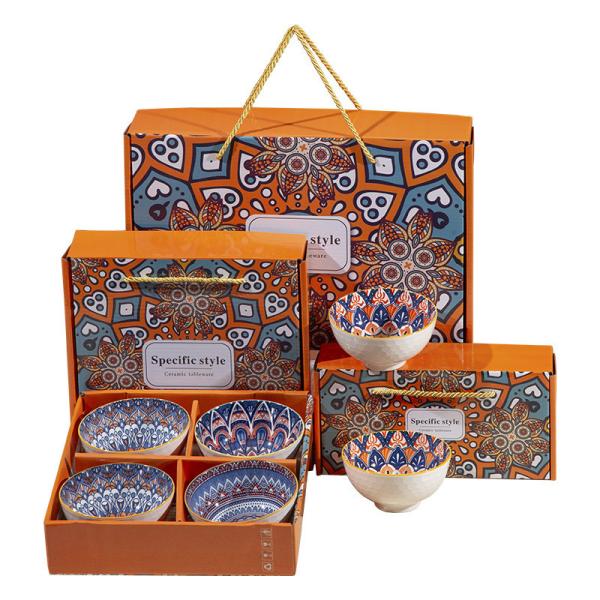 Dinnerware Set Ceramic Dinner Set Bohemian Bowl Plate Mug Stoneware Party Tableware