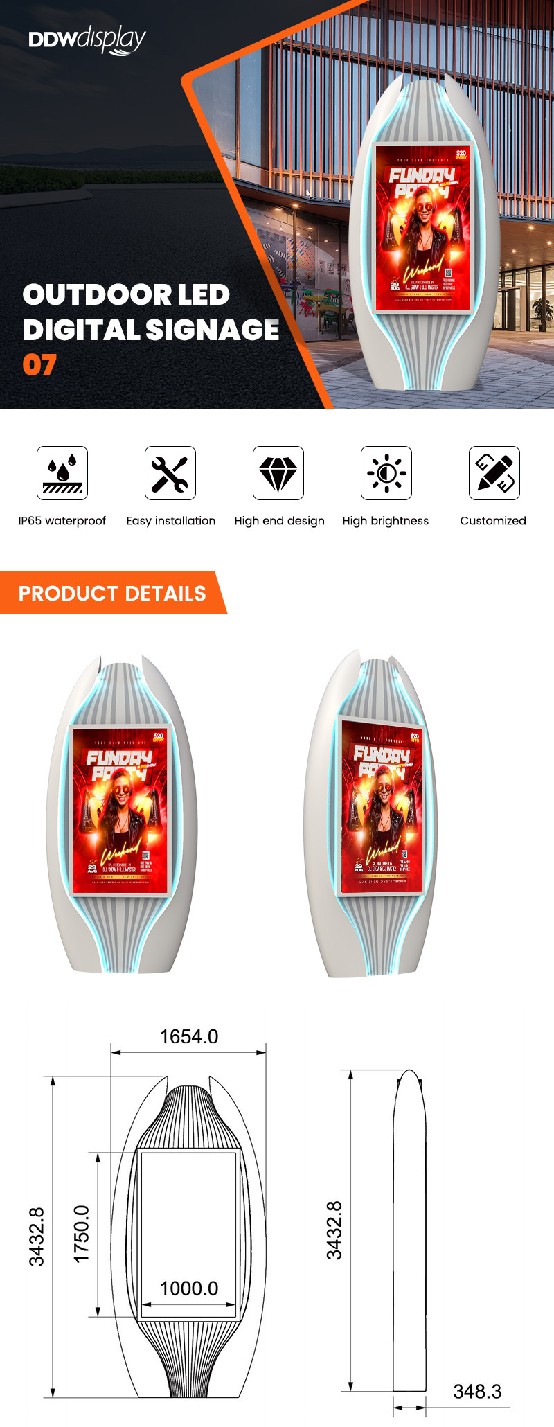 Высокая яркость 10000nits IP65 P4 P5 P6 P8 P10