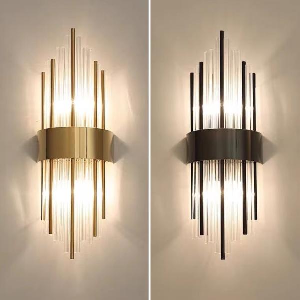 Luxury Design Indoor Decoration Living Room Dining Room Staircase Modern LED Crystal Wall Lamp