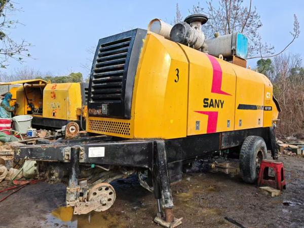 2019 Sany 120-20 Trailer Mounted Concrete Pump Used Concrete Machinery